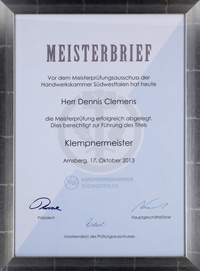 Meisterbrief 2013